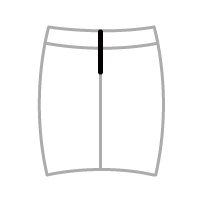 レディーススカート　ファスナー後ろ