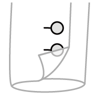 レディースジャケット　袖口仕様　ボタン本開き2つ