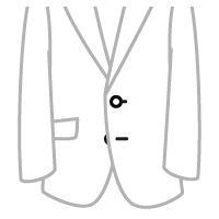 ジャケット ボタン シングル2つ