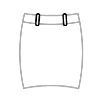 レディーススカート　ベルトループ有り
