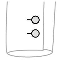 レディースジャケット　袖口仕様　ボタン通常2つ