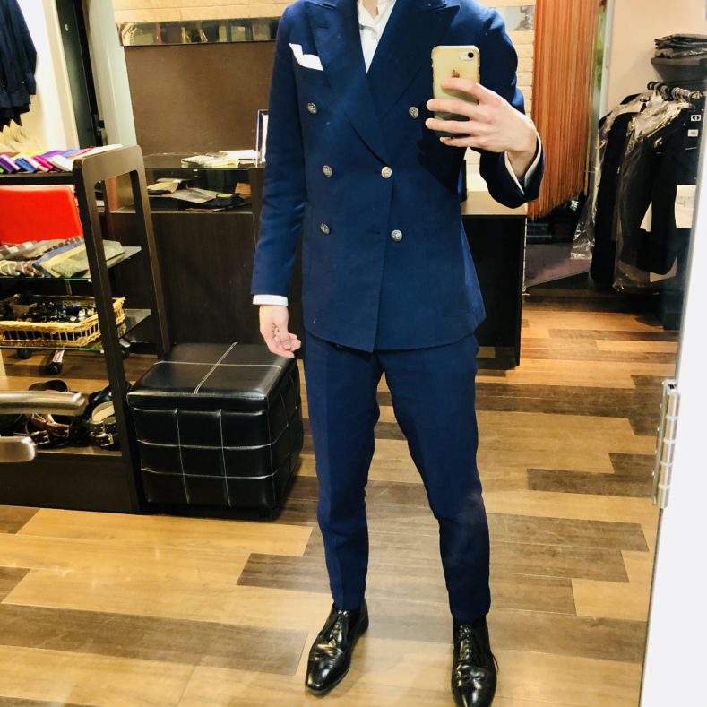ダブルスーツを格好良く着るためのコツ 大阪 京都のオーダースーツ サルトクレイス Sarto Kleis